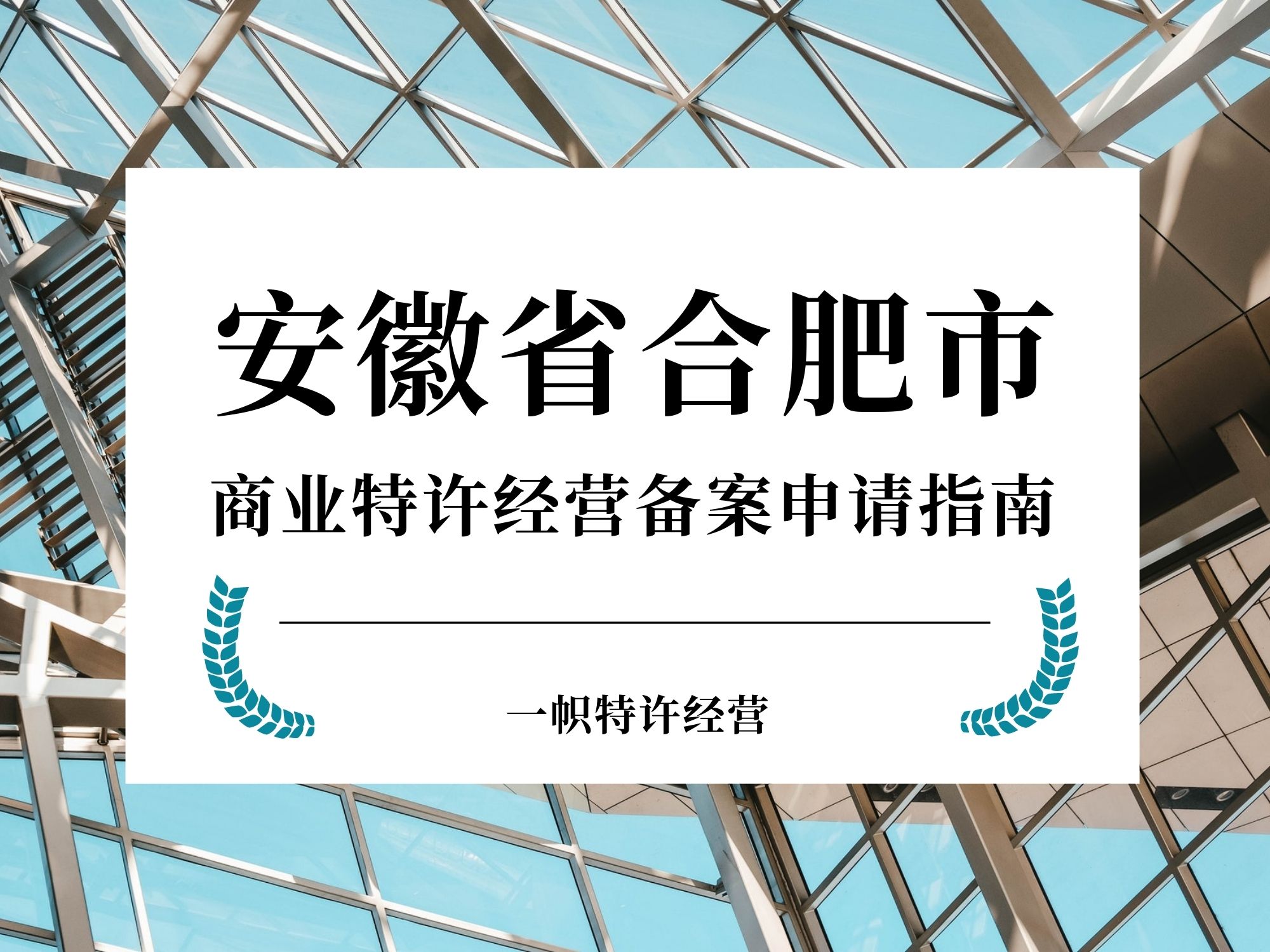 安徽省合肥市商业特许经营备案